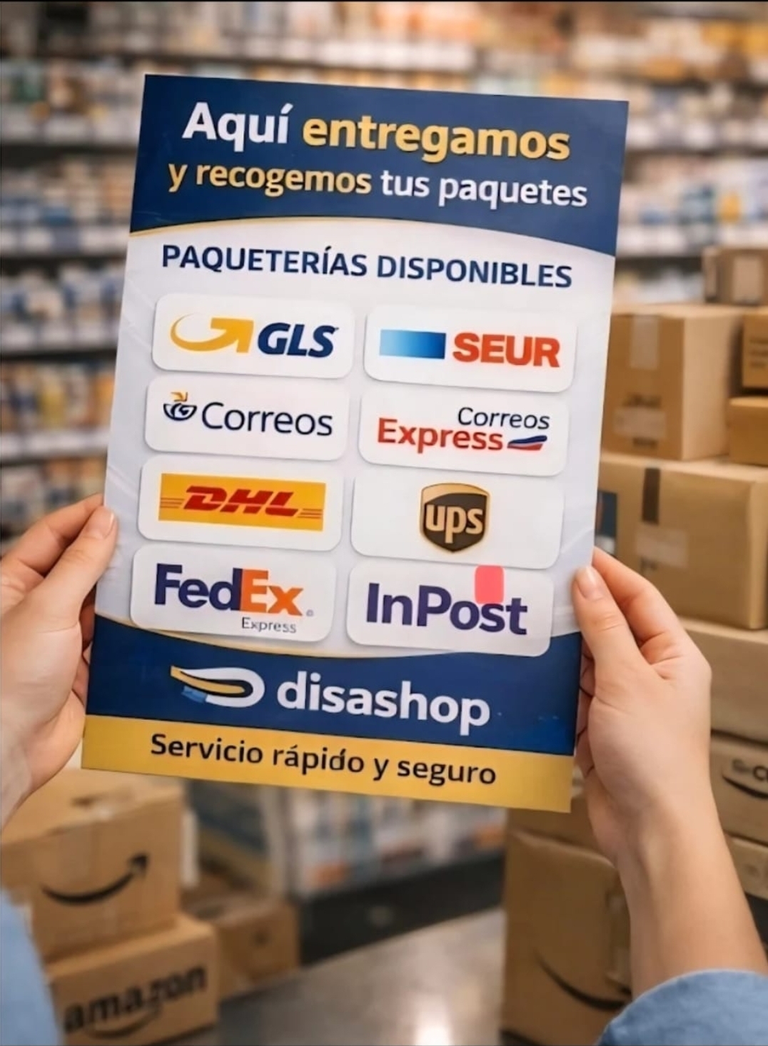 Paquetería - GLS, SEUR, Correos, DHL, UPS, FedEx, InPost